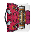 Japanese Demon Mask Print Leather Bible Cover