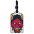 Japanese Demon Mask Print Luggage Tag