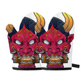 Japanese Demon Mask Print Oven Mitts