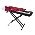 Japanese Demon Mask Print Piano Keyboard Cover
