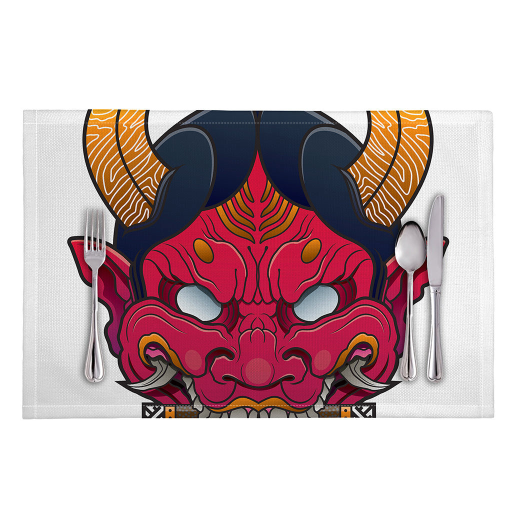 Japanese Demon Mask Print Placemat