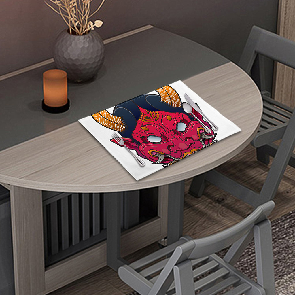 Japanese Demon Mask Print Placemat