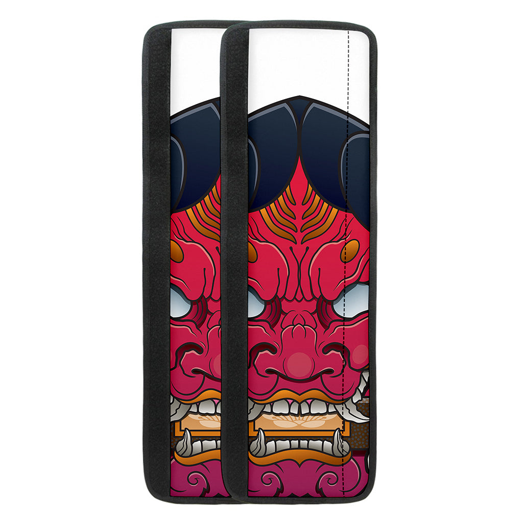Japanese Demon Mask Print Refrigerator Handle Covers