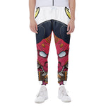 Japanese Demon Mask Print Scuba Joggers