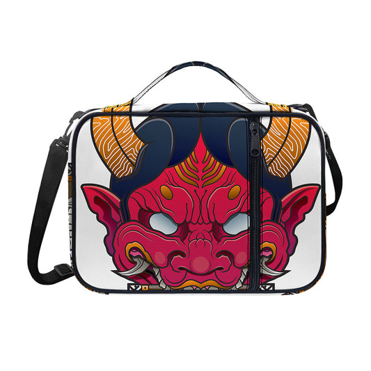 Japanese Demon Mask Print Shoulder Strap Bible Bag