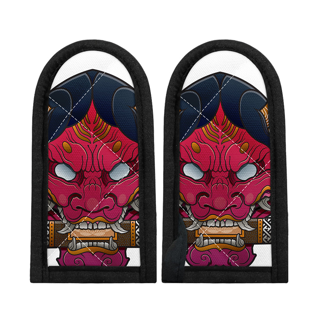 Japanese Demon Mask Print Skillet Handle Cover