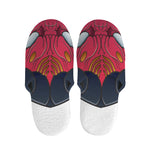Japanese Demon Mask Print Slippers