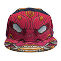 Japanese Demon Mask Print Snapback Cap