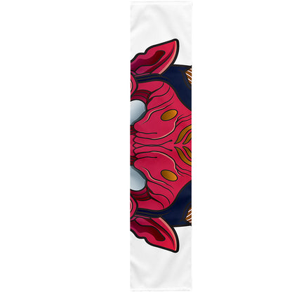 Japanese Demon Mask Print Table Runner