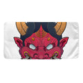 Japanese Demon Mask Print Towel