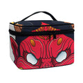 Japanese Demon Mask Print Travel Makeup Bag