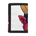 Japanese Demon Mask Print Trifold Wallet