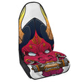 Japanese Demon Mask Print Waterproof Car Seat Cover