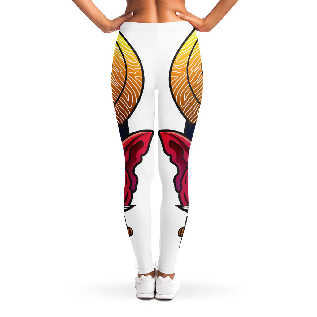 Japanese Demon Mask Print Women's Leggings