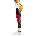 Japanese Demon Mask Print Women's Leggings