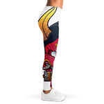 Japanese Demon Mask Print Women's Leggings