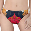 Japanese Demon Mask Print Women's Thong