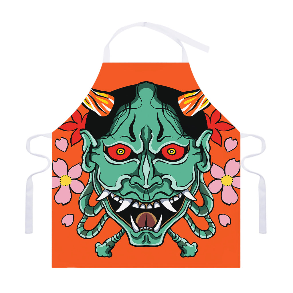 Japanese Demon Print Adjustable Apron