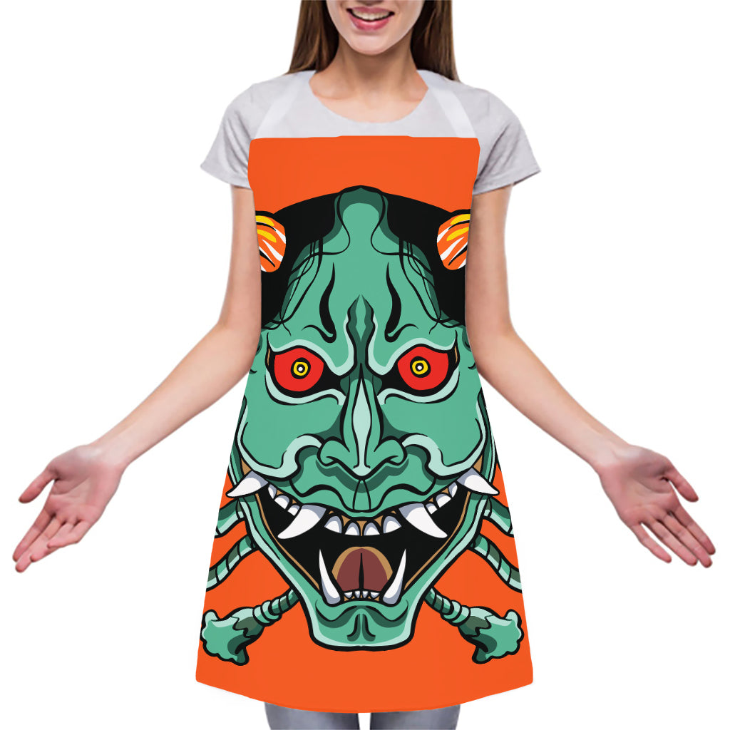Japanese Demon Print Adjustable Apron