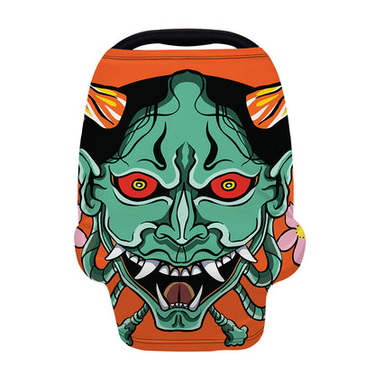 Japanese Demon Print Baby Seat Cover