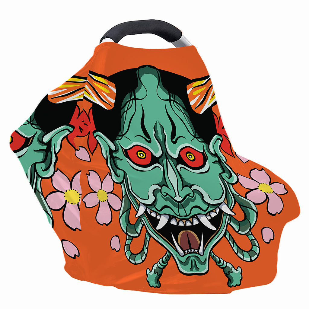 Japanese Demon Print Baby Seat Cover