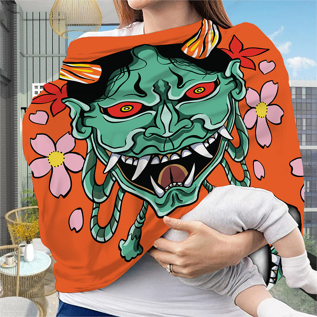 Japanese Demon Print Baby Seat Cover