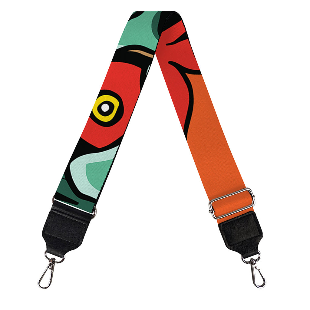 Japanese Demon Print Bag Strap