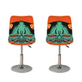 Japanese Demon Print Bar Stool Covers