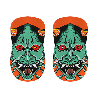 Japanese Demon Print Bar Stool Covers