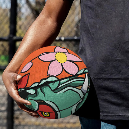 Japanese Demon Print Basketball