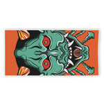 Japanese Demon Print Beach Towel