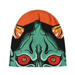 Japanese Demon Print Beanie