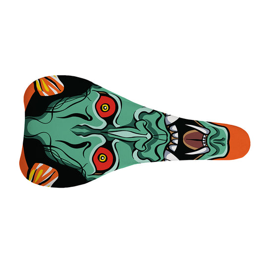 Japanese Demon Print Bicycle Seat Cover