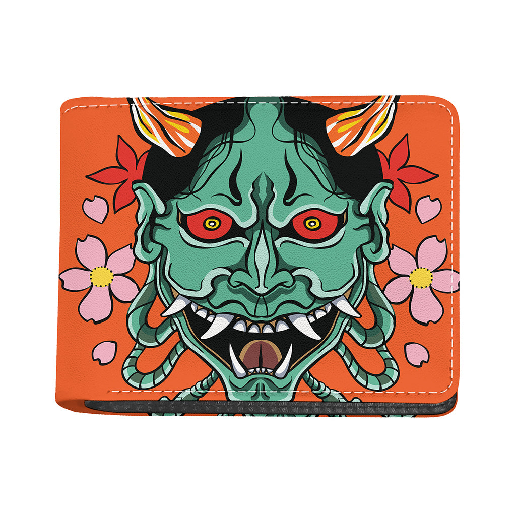 Japanese Demon Print Bifold Wallet