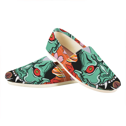 Japanese Demon Print Casual Shoes