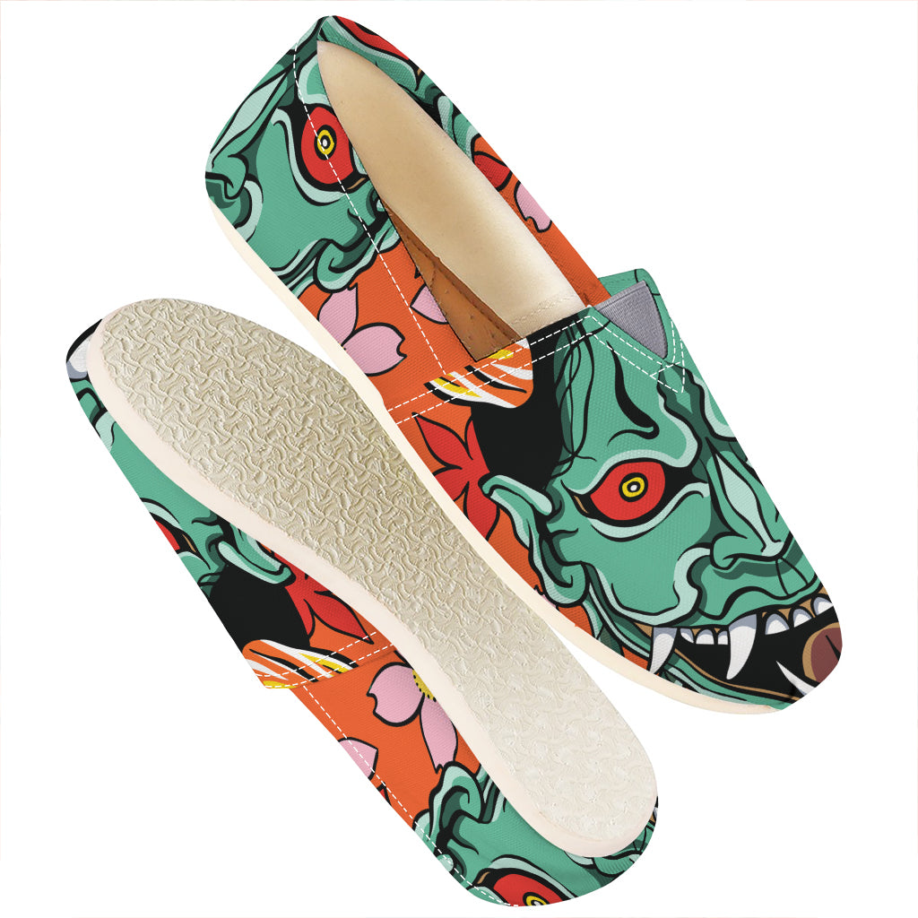 Japanese Demon Print Casual Shoes