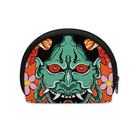 Japanese Demon Print Coin Purse