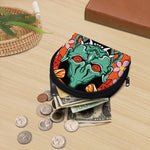 Japanese Demon Print Coin Purse