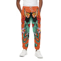 Japanese Demon Print Cotton Sweatpants