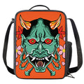 Japanese Demon Print Crossbody Lunch Bag