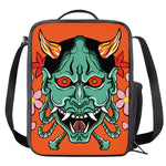 Japanese Demon Print Crossbody Lunch Bag