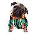 Japanese Demon Print Dog Zip Up Hoodie