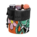 Japanese Demon Print Drawstring Makeup Bag
