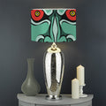 Japanese Demon Print Drum Lamp Shade