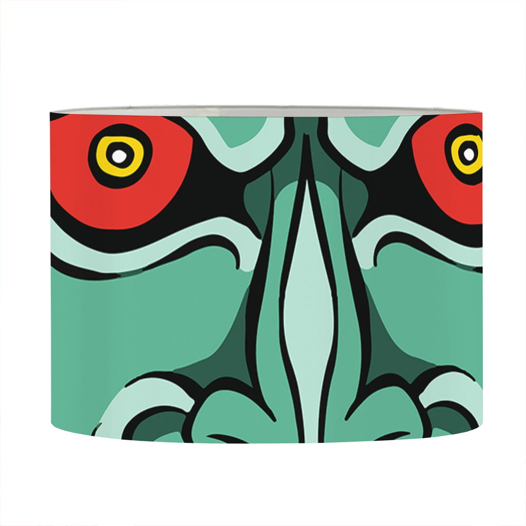 Japanese Demon Print Drum Lamp Shade