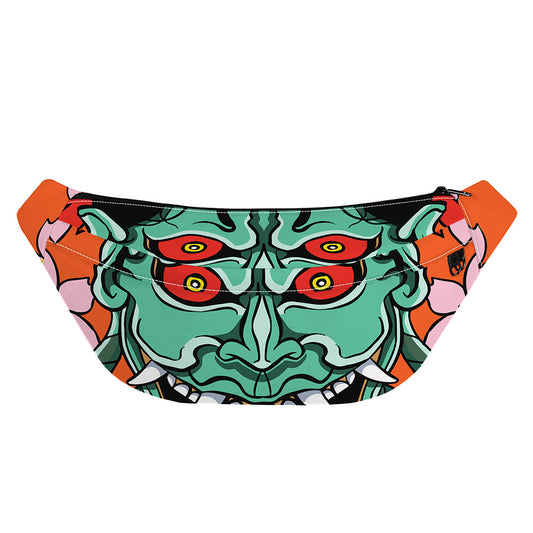 Japanese Demon Print Fanny Pack