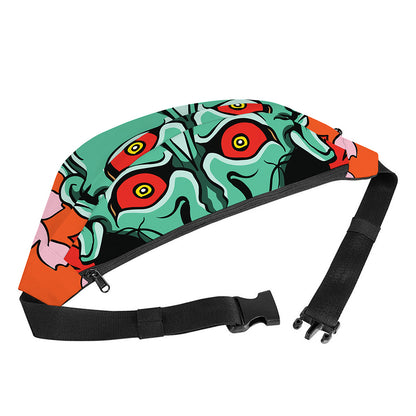 Japanese Demon Print Fanny Pack