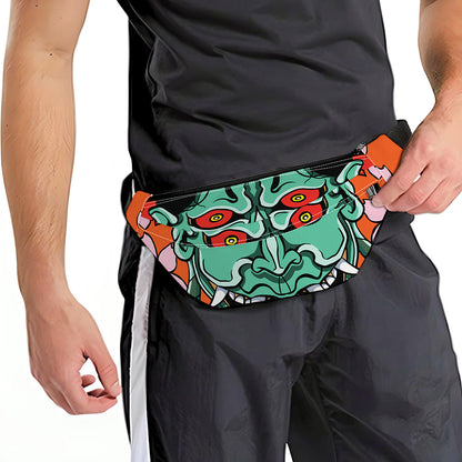 Japanese Demon Print Fanny Pack