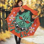 Japanese Demon Print Foldable Umbrella