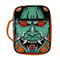 Japanese Demon Print Front Pocket Bible Bag